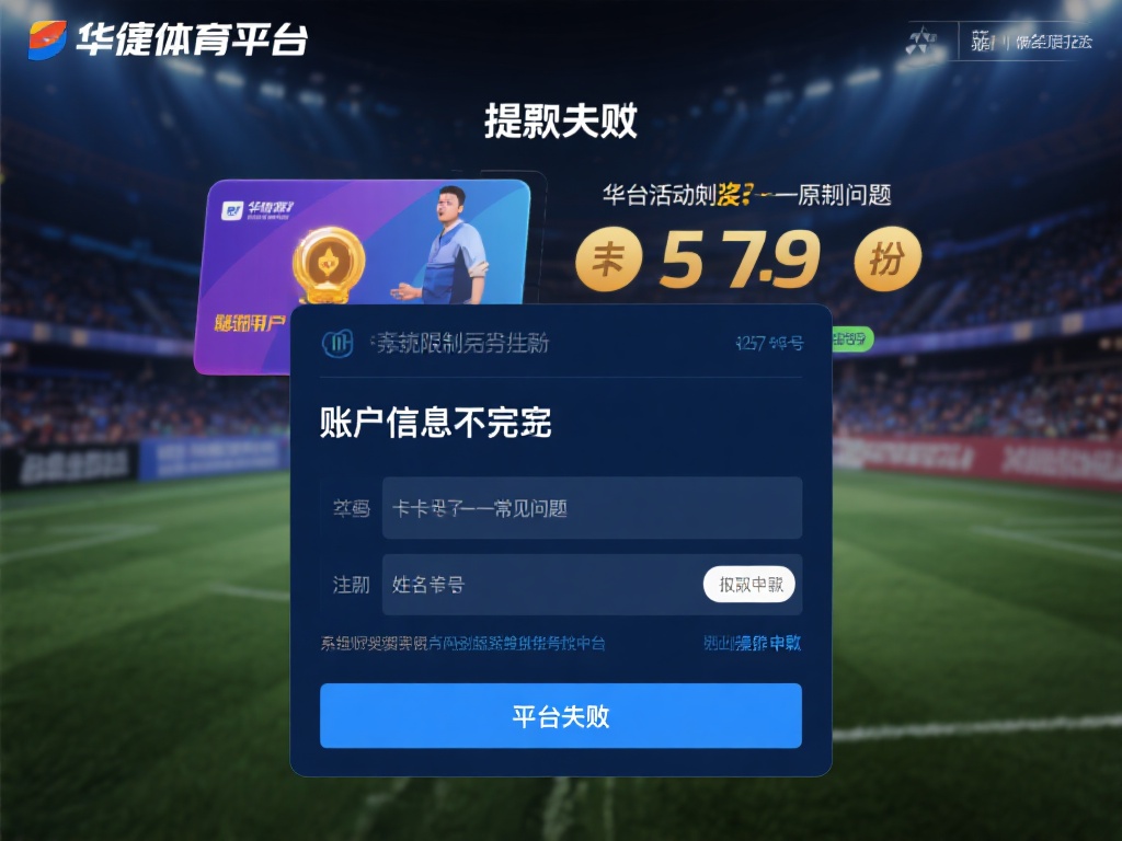 在华体会体育平台上，提现失败往往并非单一原因导致，